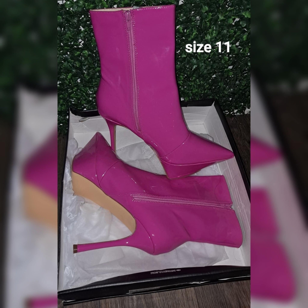 Stylish Pink Ankle Boots